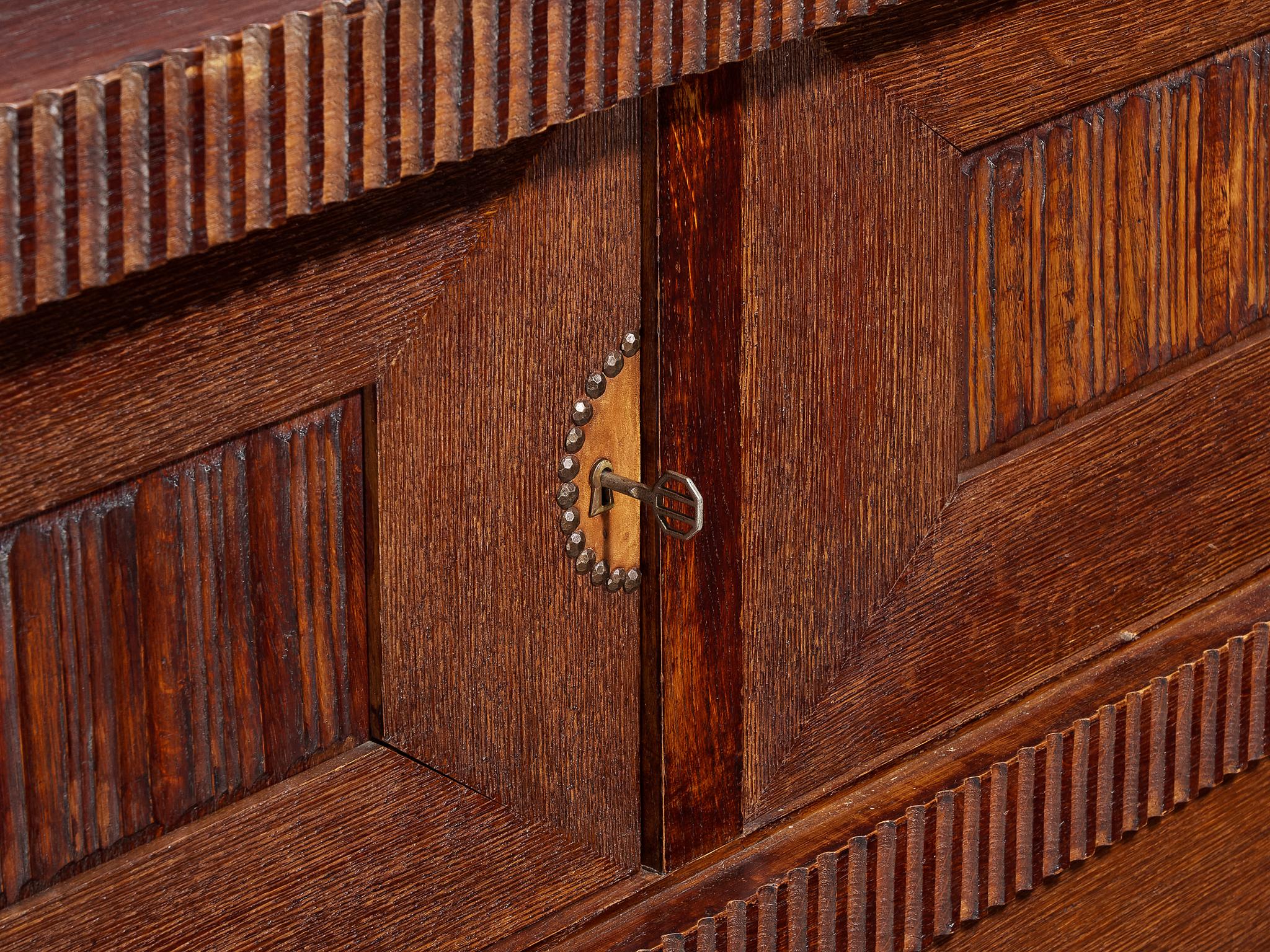 Credenza Ernesto Valabrega per Vittorio Valabrega in Oak in vendita 4