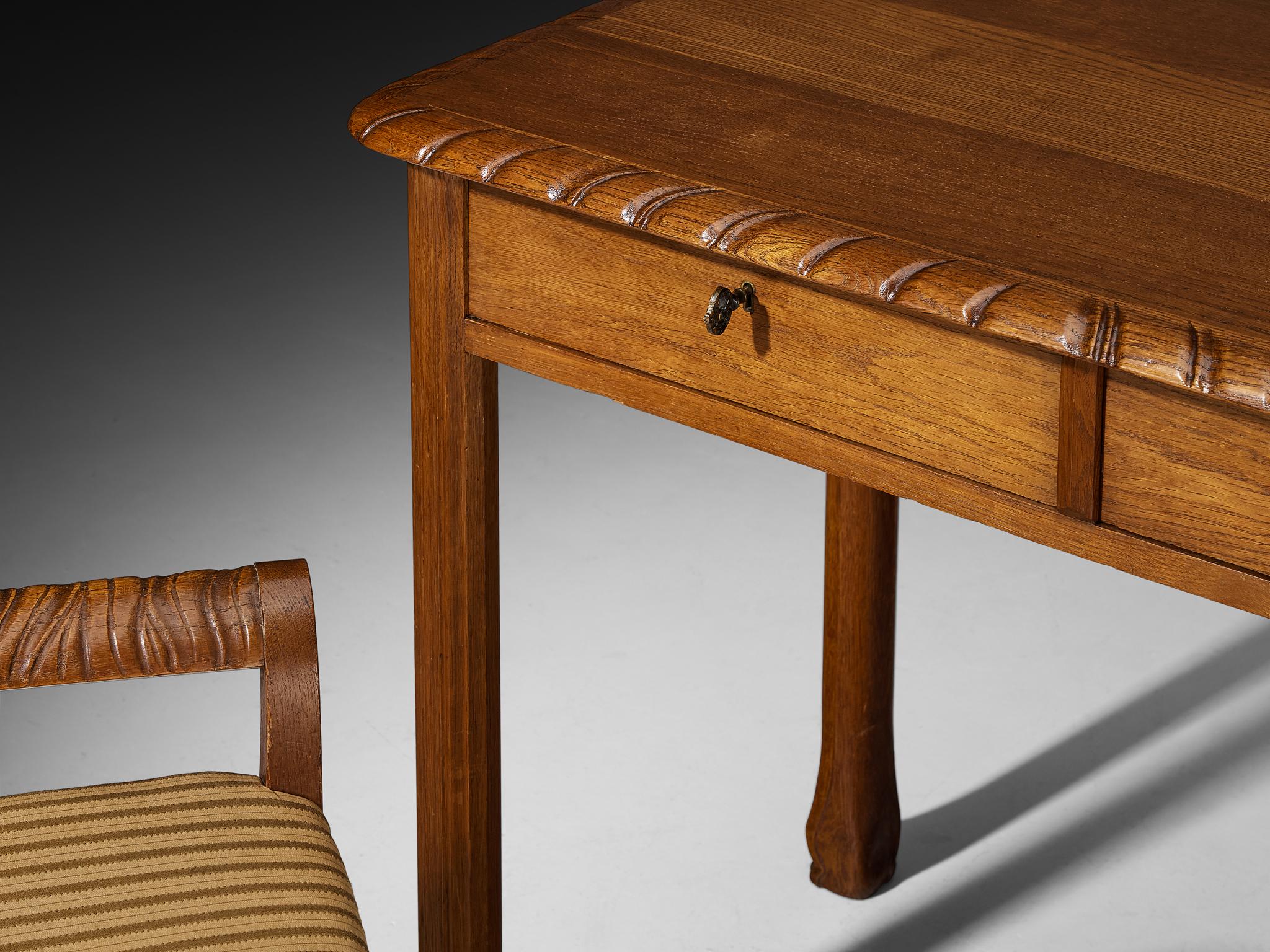 Ernesto Valabrega para Vittorio Valabrega Tocador y Asiento en Roble en venta 1