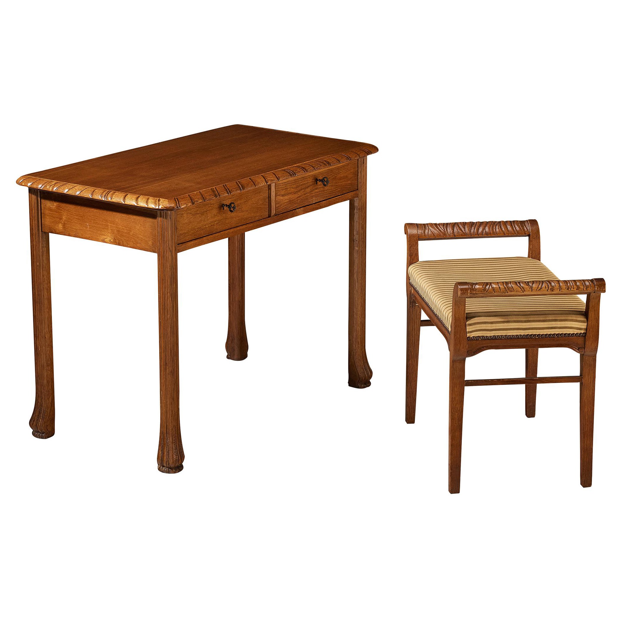 Ernesto Valabrega para Vittorio Valabrega Tocador y Asiento en Roble en venta