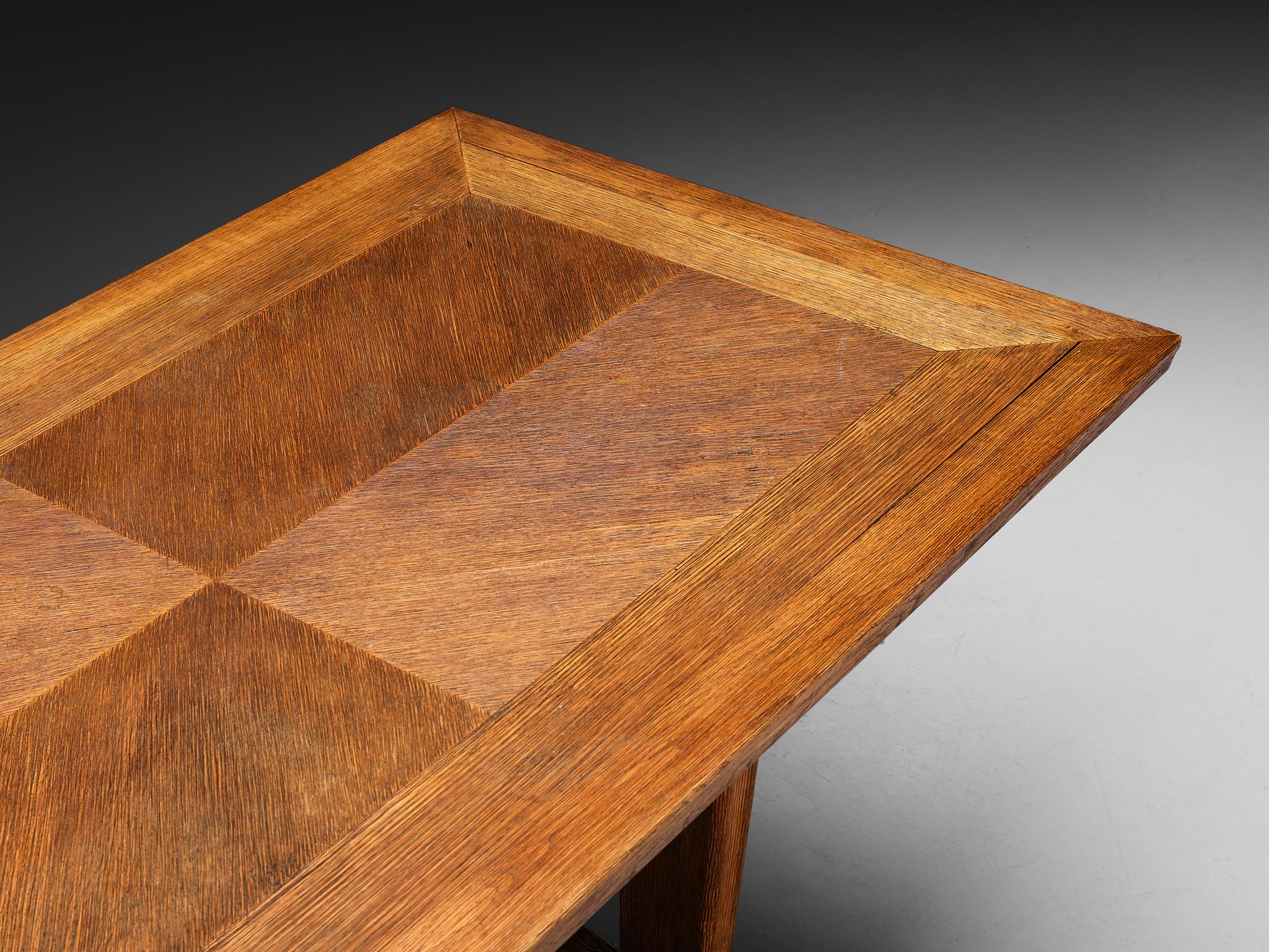 Art Déco Scrivania Ernesto Valabrega per Vittorio Valabrega in Oak in vendita