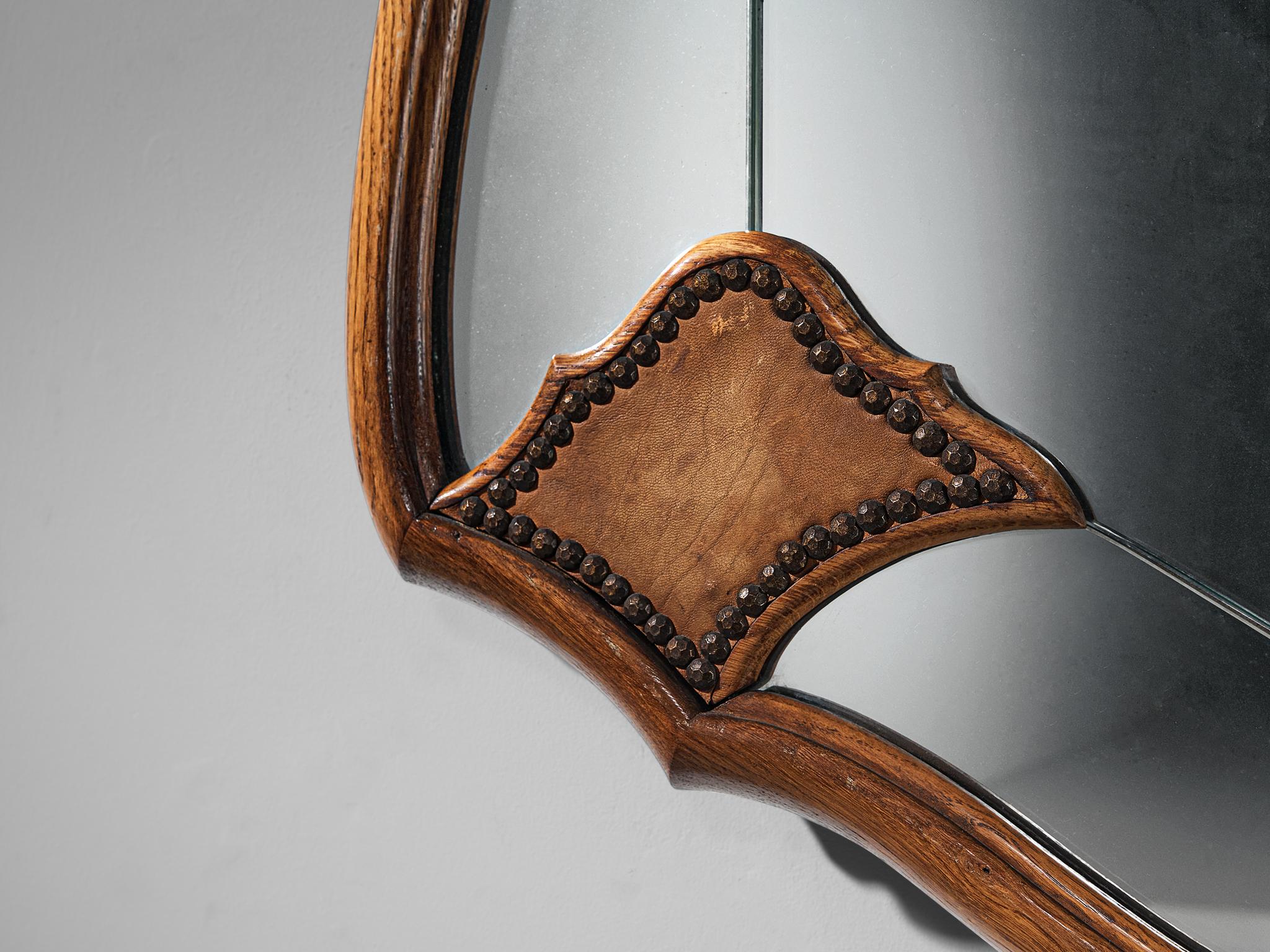 Ernesto Valabrega Large Mirror in Oak 1