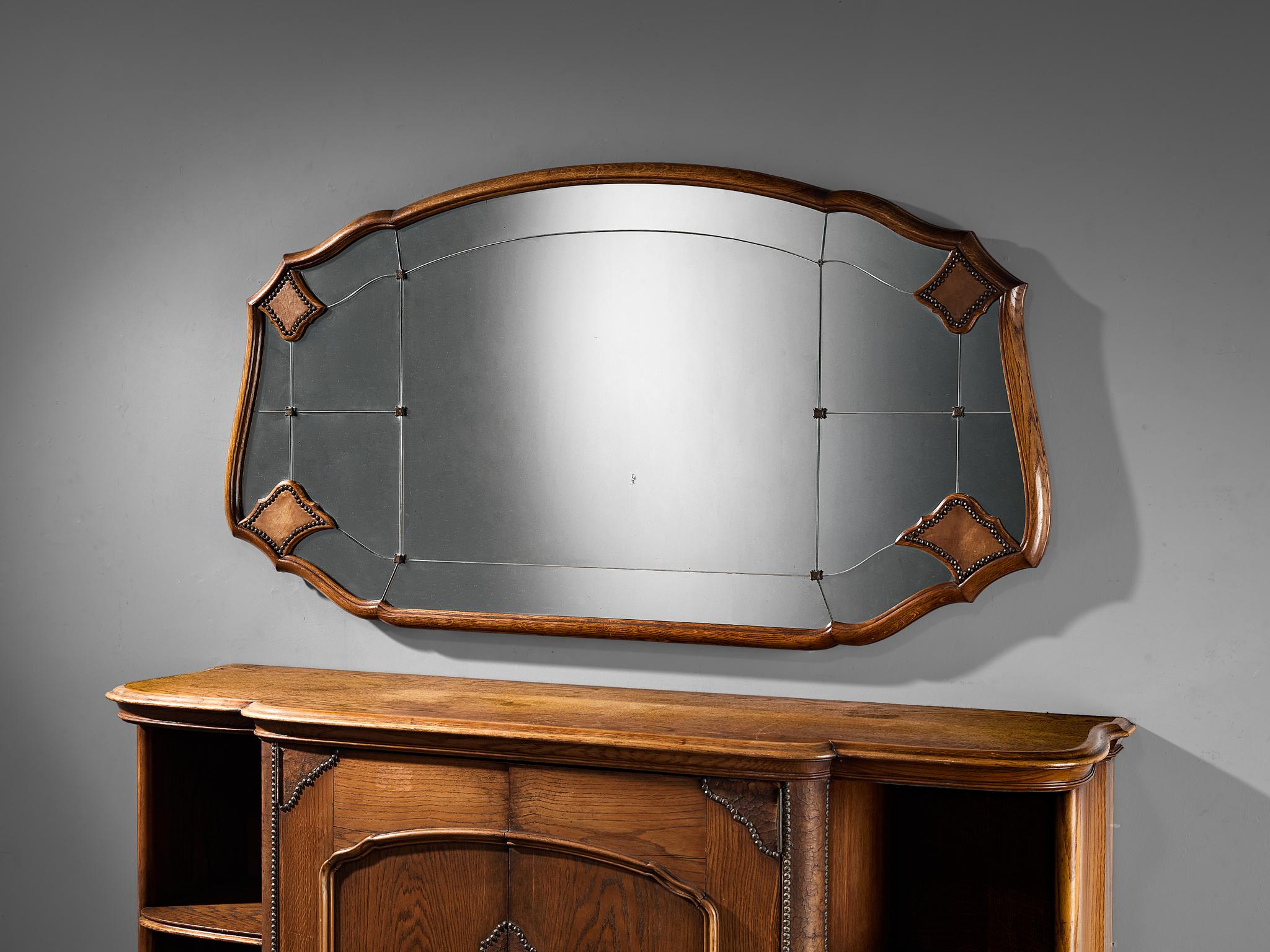 Ernesto Valabrega Large Mirror in Oak 2