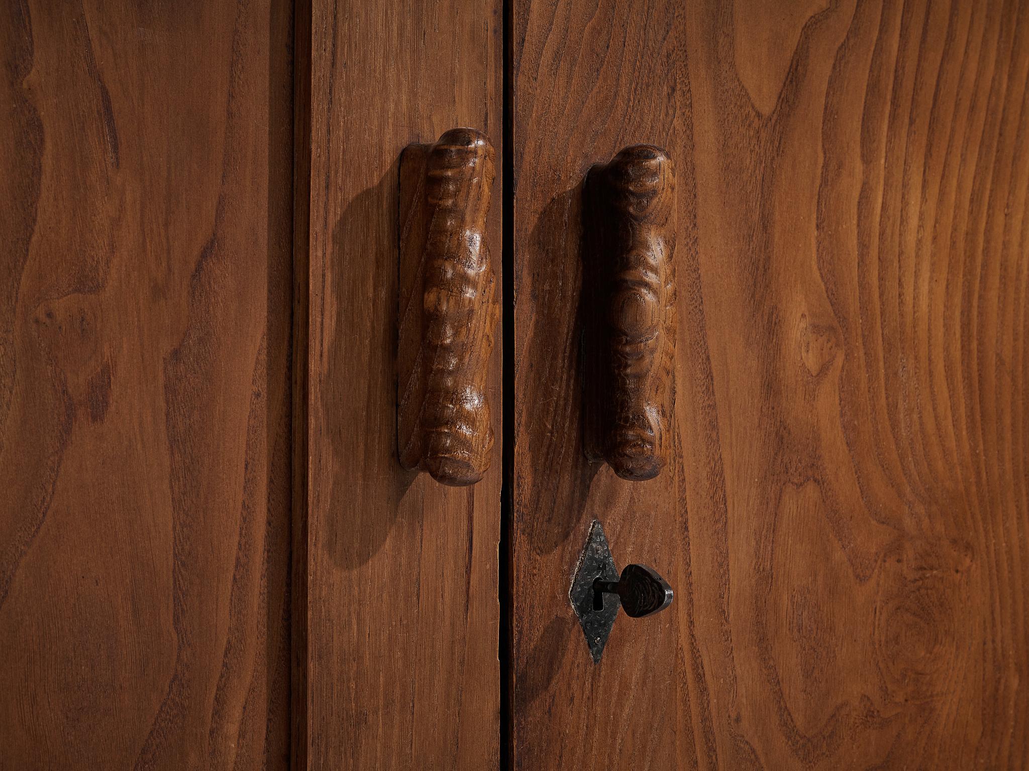 Mid-20th Century Ernesto Valabrega Large Wardrobe in Oak