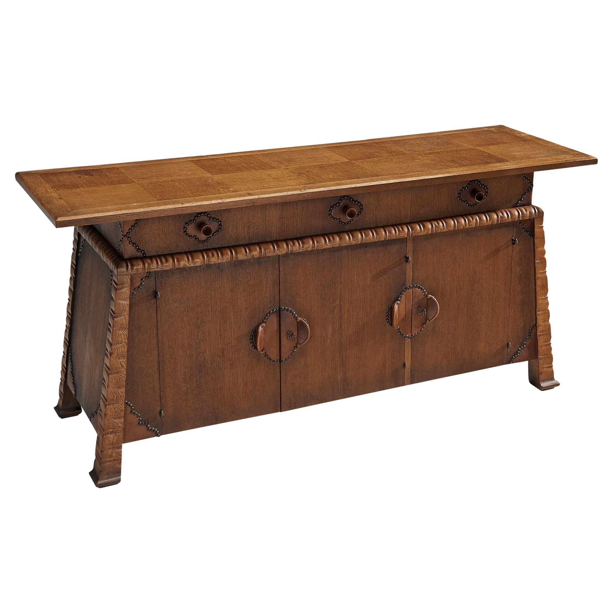 Ernesto Valabrega Sideboard in Solid Oak