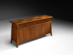 Credenza Ernesto Valabrega in Oak Oak tinto e ottone