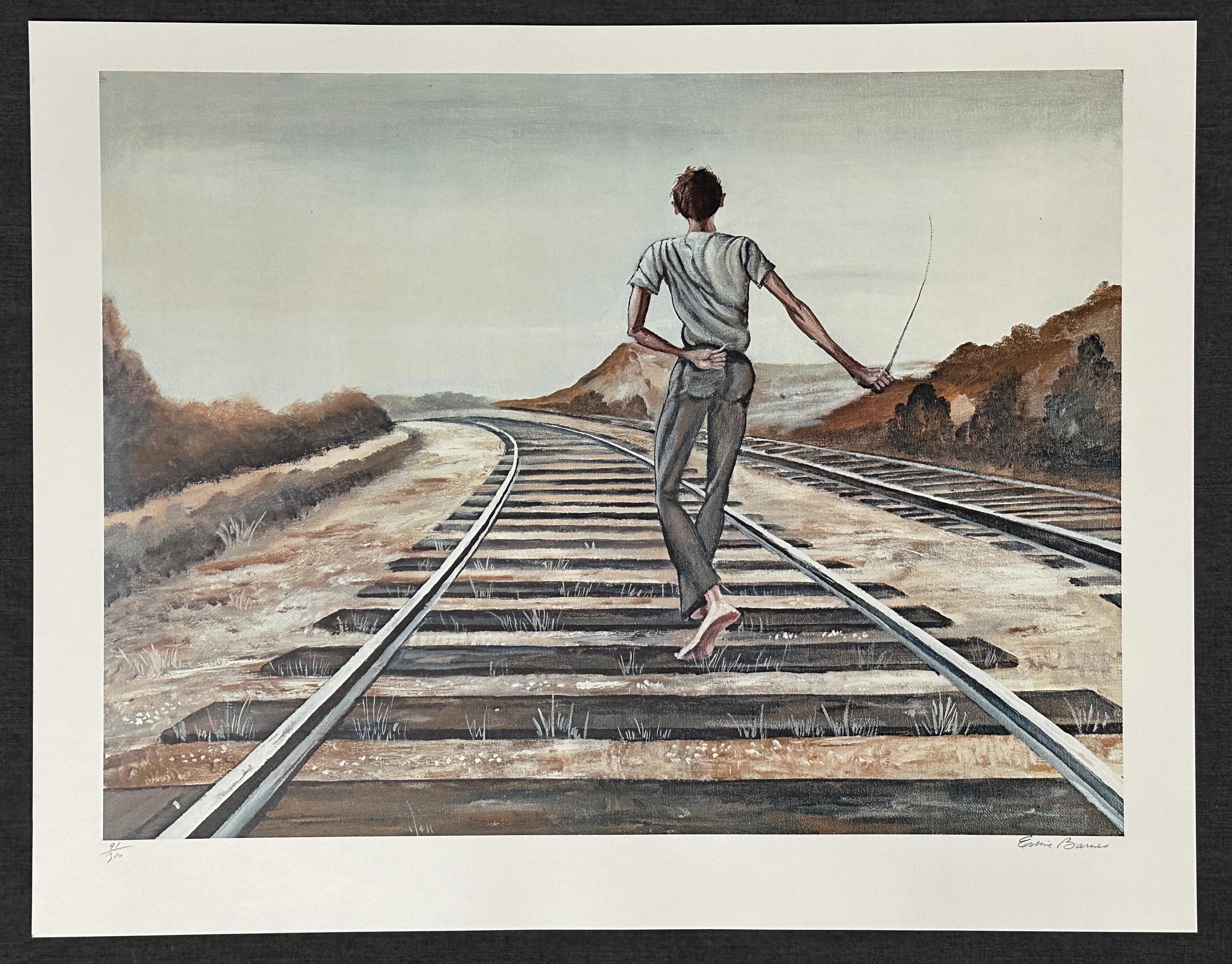 Destination Unknown 1979 Signed Limited Edition Lithograph  - Print by Ernie Barnes