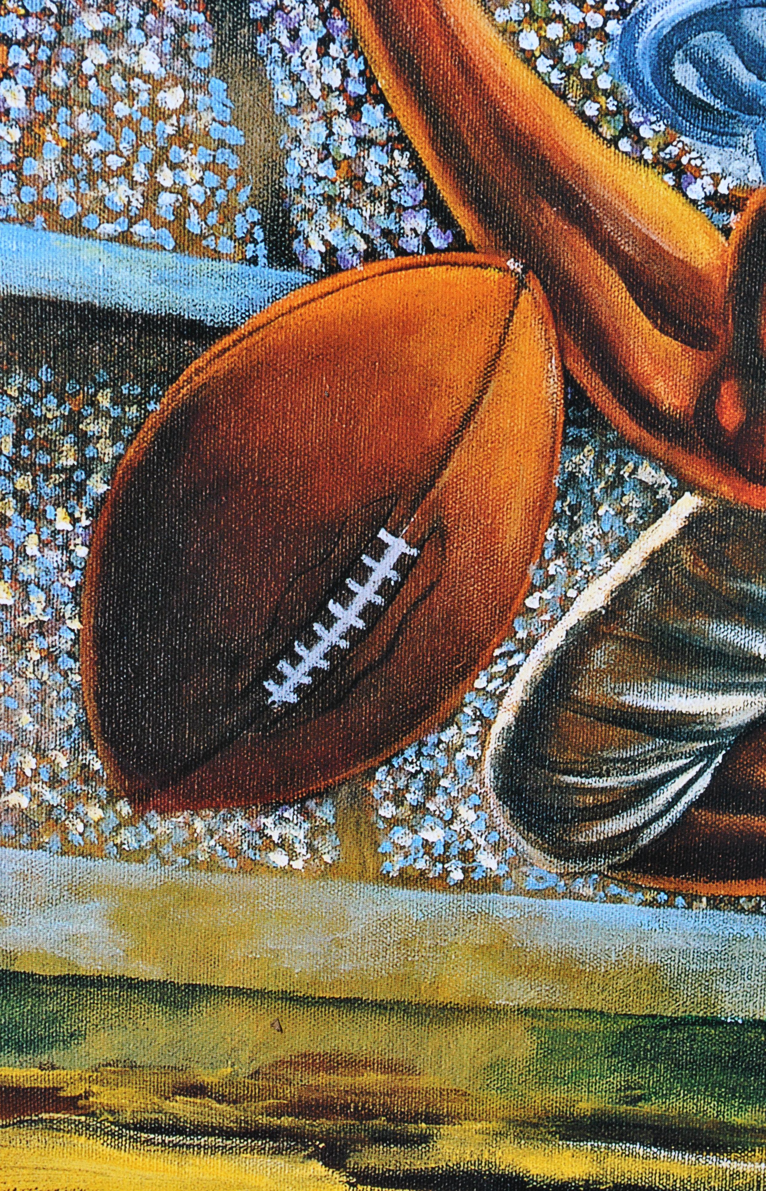 FOOTBALL - Determination - Original Screen Print For Sale 8