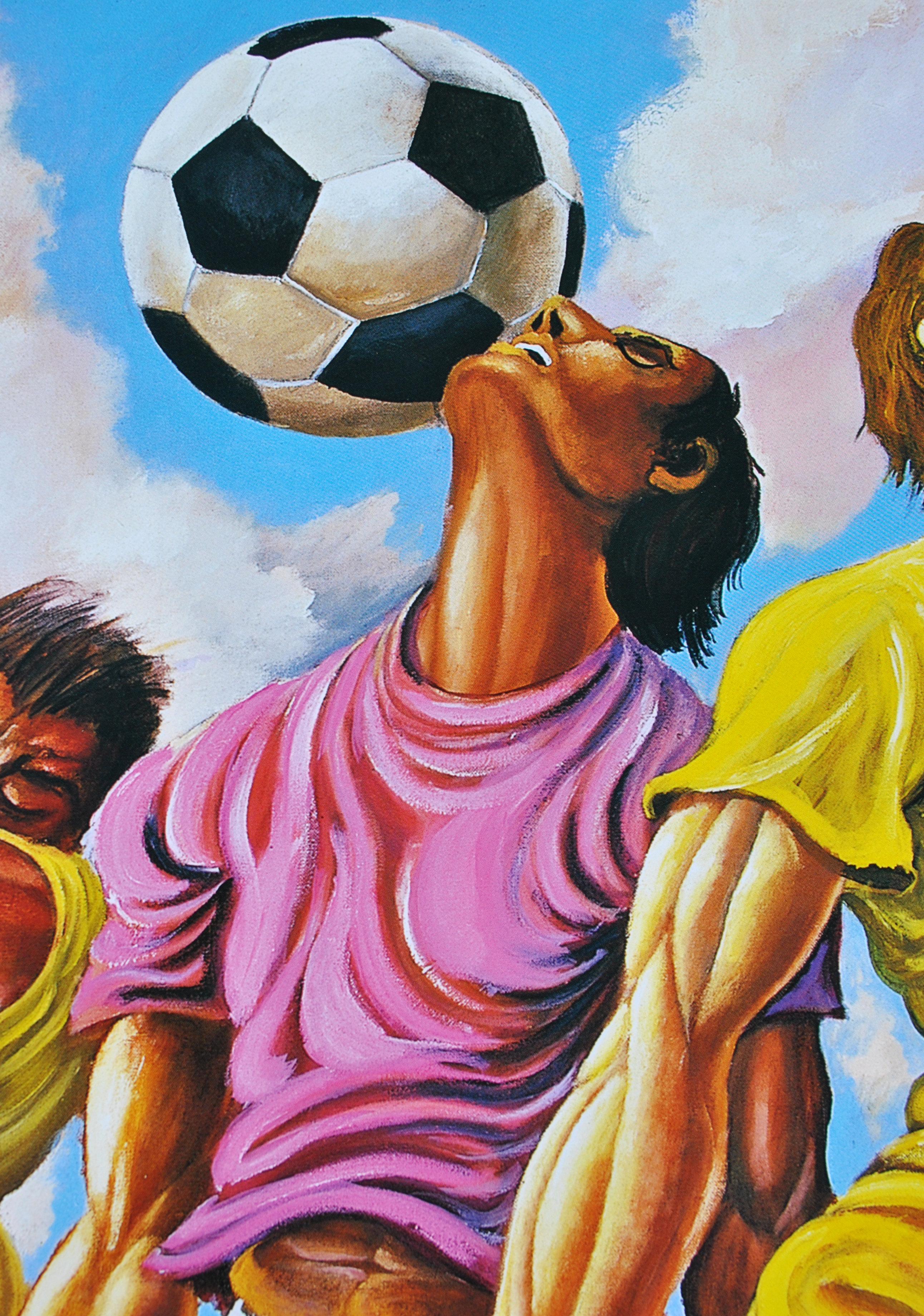 FOOTBALL - Effort - Original Screen Print For Sale 7