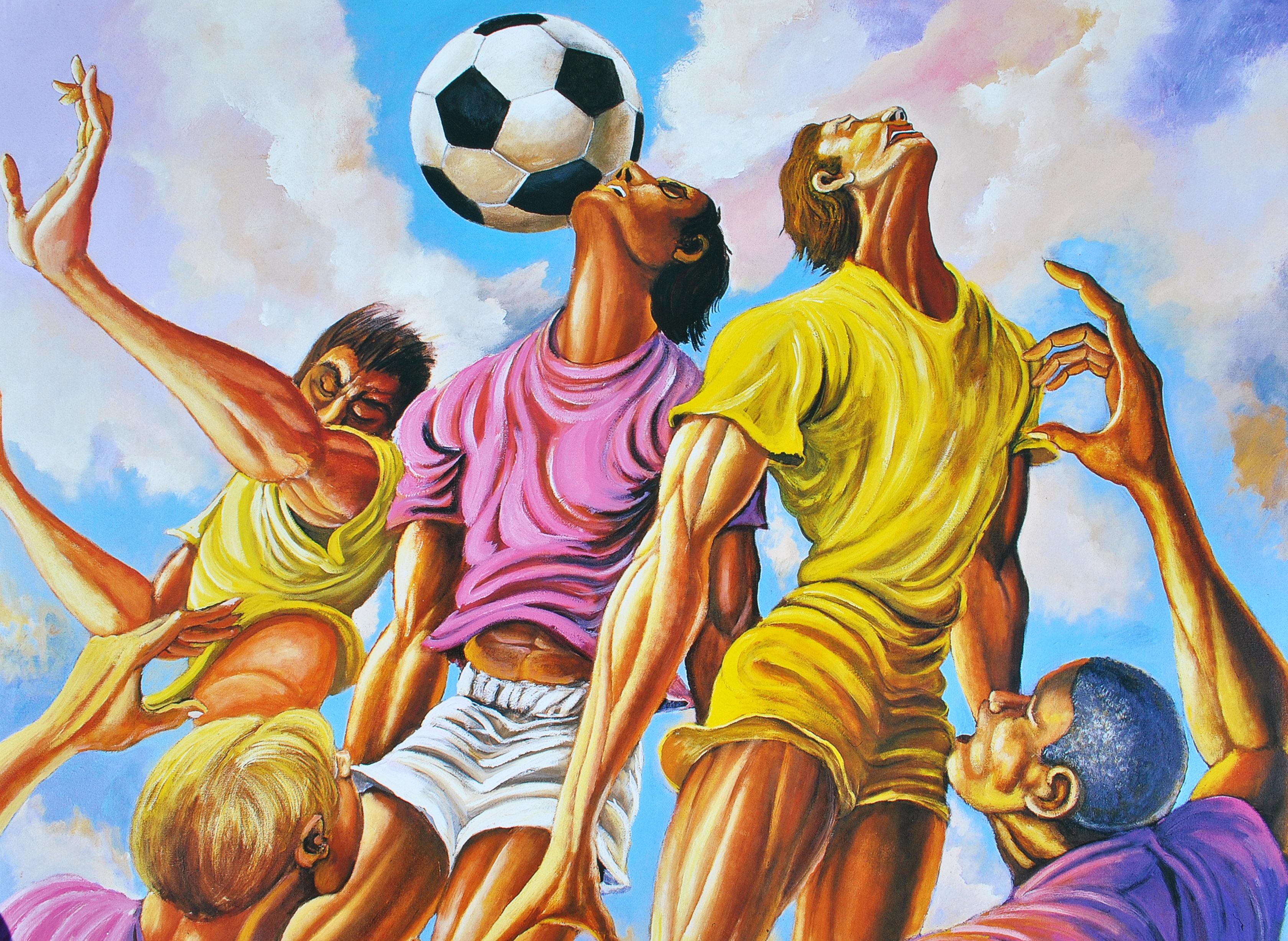FOOTBALL - Effort - Original Screen Print For Sale 3