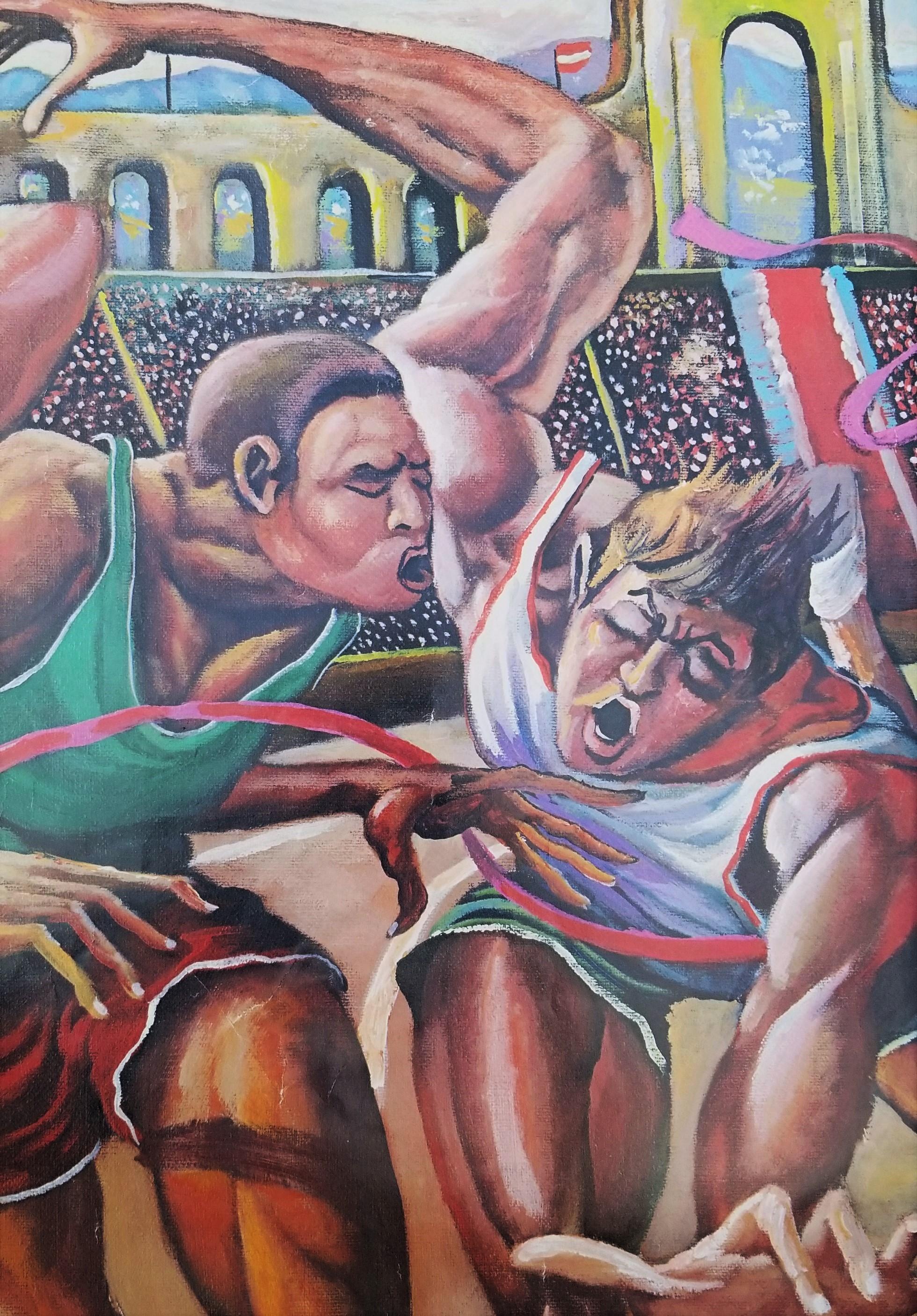 Poster dei Giochi Olimpici di Los Angeles 1984 (The Finish) (firmato) /// Black Art Sports 5
