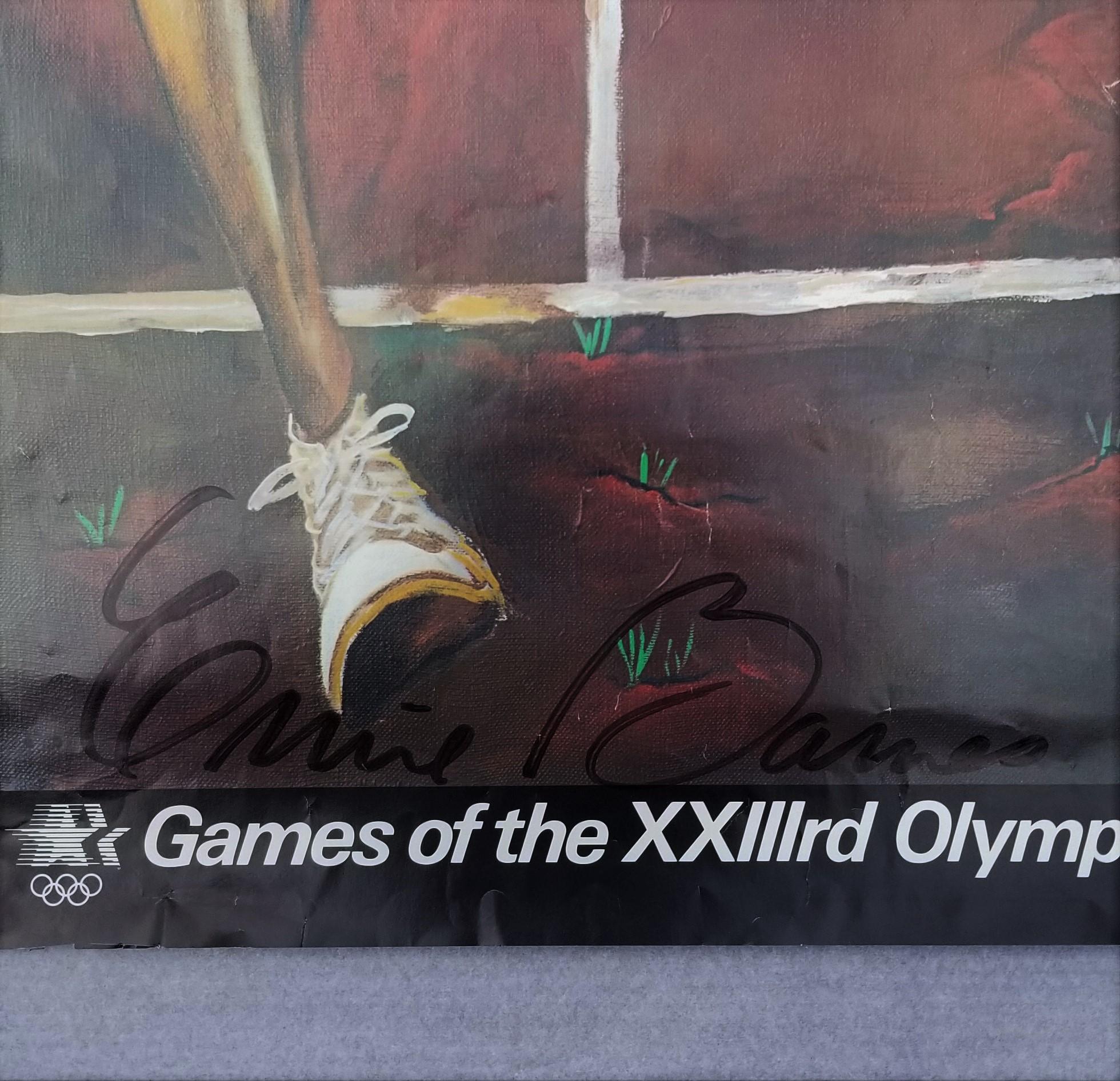 Poster dei Giochi Olimpici di Los Angeles 1984 (The Finish) (firmato) /// Black Art Sports 3