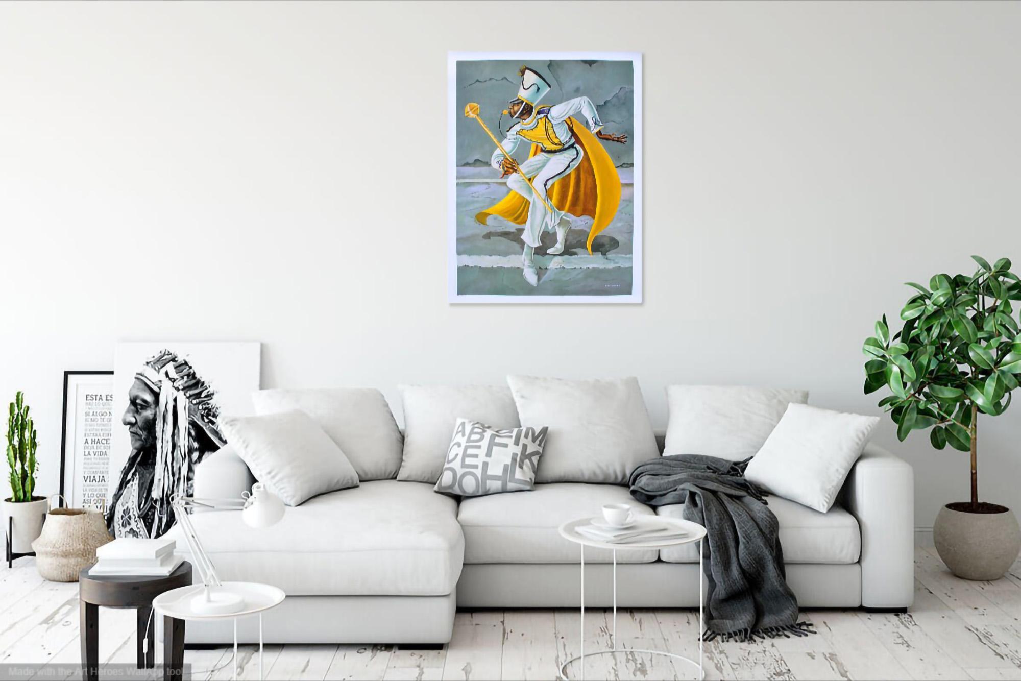 Ernie BARNES (1938-2009)
The Drum Major, 2003

Original screen print
Printed signature in the plate
On thick glossy paper 73,5 x 57 cm 

Excellent condition