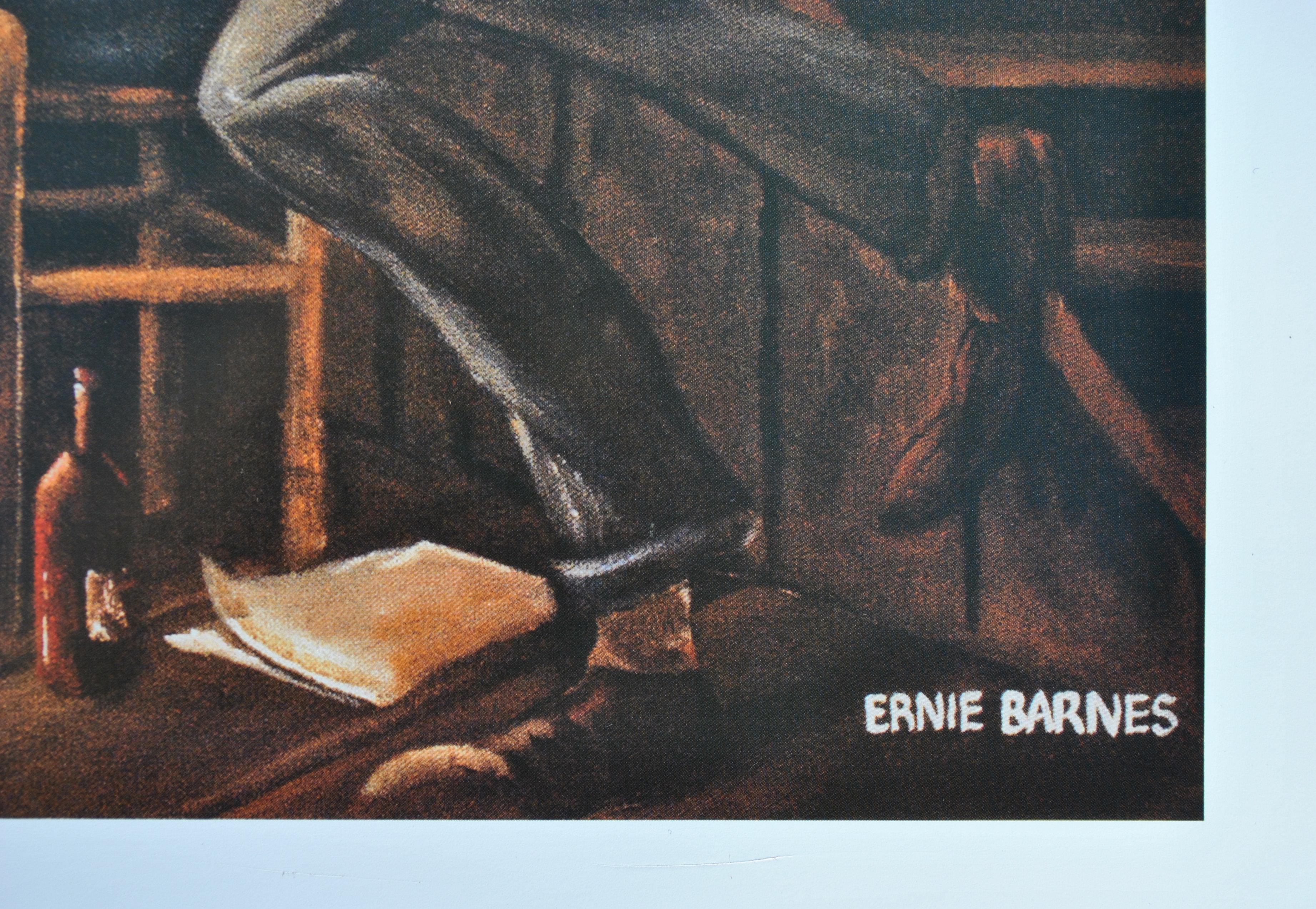 Sugar Shack (Marvin Gaye) - Serigrafía original - Interior Print Gris de Ernie Barnes