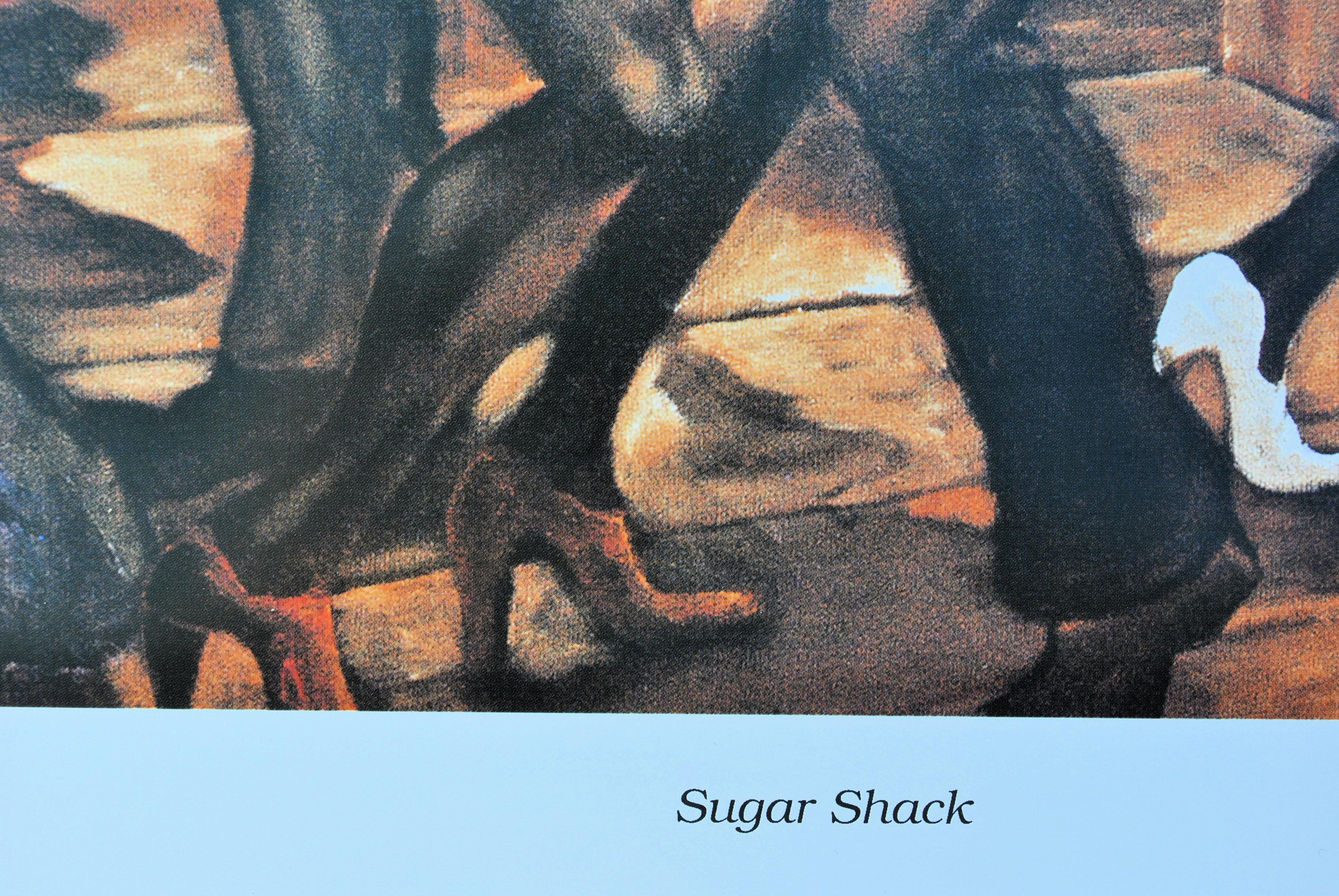 Ernie BARNES (1938-2009)
Sugar Shack (Marvin Gaye), 2002

Serigrafía original
Firma impresa en la placa
Sobre papel satinado 70 x 94 cm (c. 37 x 27,5 pulg.)

Excelente estado