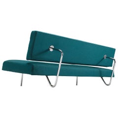 Ernst Ambühler für Teo Jacob Sofa EA-616 in Stoffbezug und Stahl