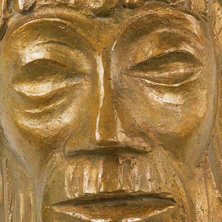 Ernst Barlach Bronze Christ Mask VI, 1931 For Sale 2