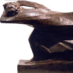 Ernst Barlach Bronze Skulpture "Der Raecher" ( The Avenger ), 1914
