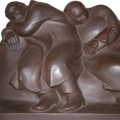 Ernst Barlach Sculpture "Schlaffende Vagabunden" ( Sleeping Drifters ), 1912