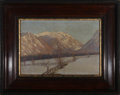 Ernst Dargen (1866-1929) - Oil, The Hunters Camp on Lake Schlier