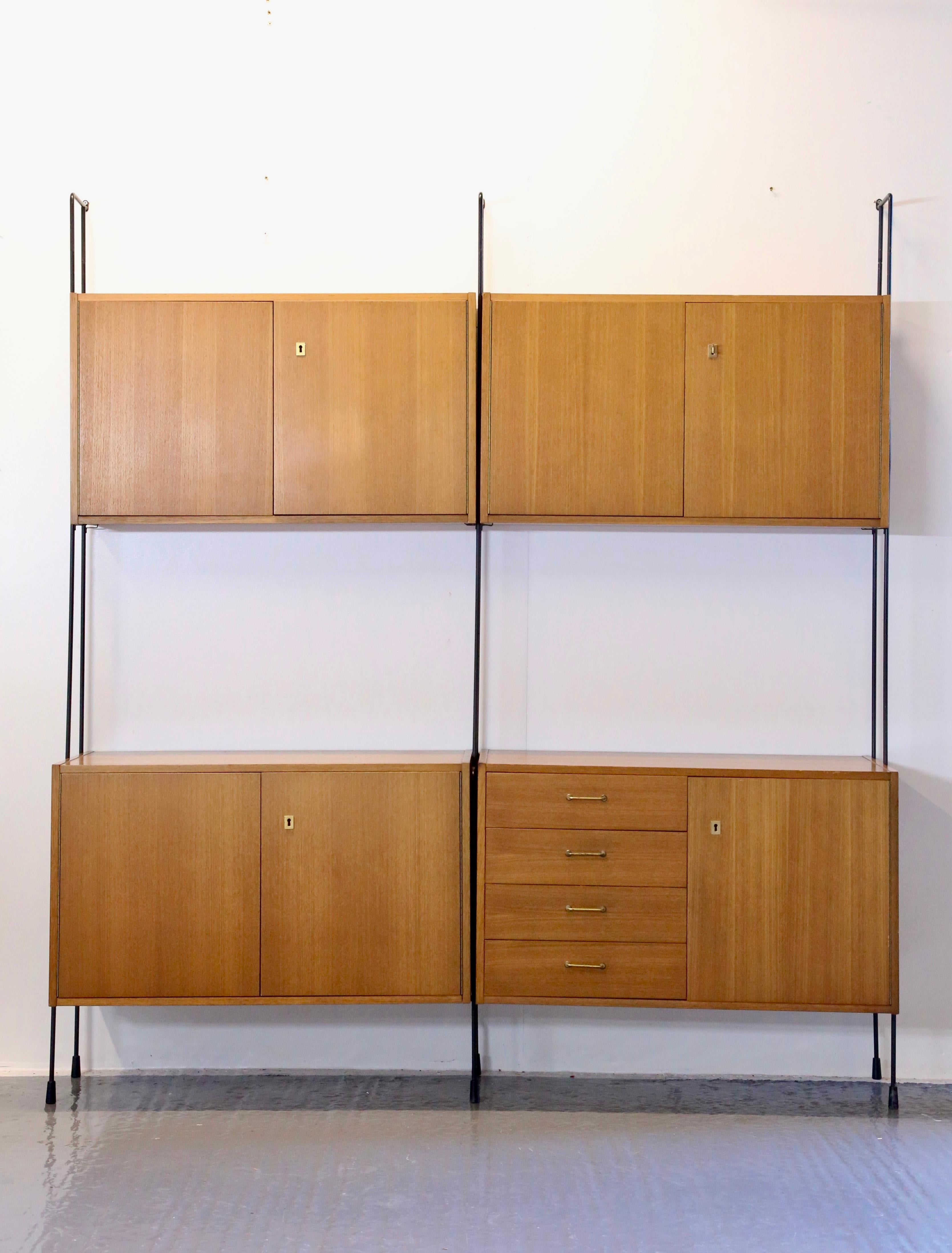 Ernst Dieter Hilker, Fine Mid Century Modern 'Omnia' Wall Unit For Hilker Möbel. For Sale 3