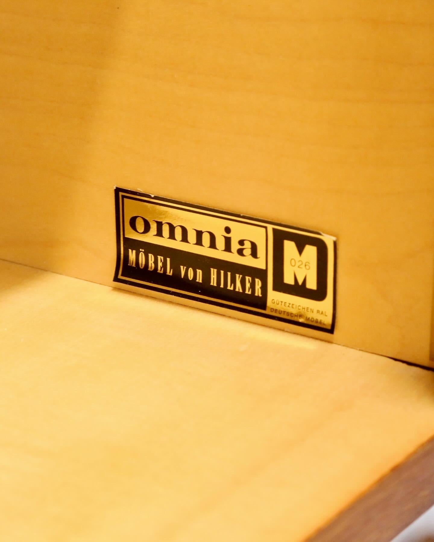Metalwork Ernst Dieter Hilker, Fine Mid Century Modern 'Omnia' Wall Unit For Hilker Möbel. For Sale