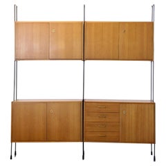 Ernst Dieter Hilker, Wandschrank 'Omnia' für Hilker Möbel, Mid Century Modern.