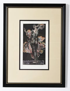 Ernst Fuchs " "Giulietta II" Farbradierung