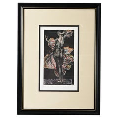 Ernst Fuchs " "Giulietta II" Color Etching