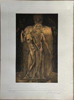 Incisione #1 di Ernst Fuchs: KABBALAH (SEFER YETSIRA e 32 SENTIERI DELLA SAGGEZZA)