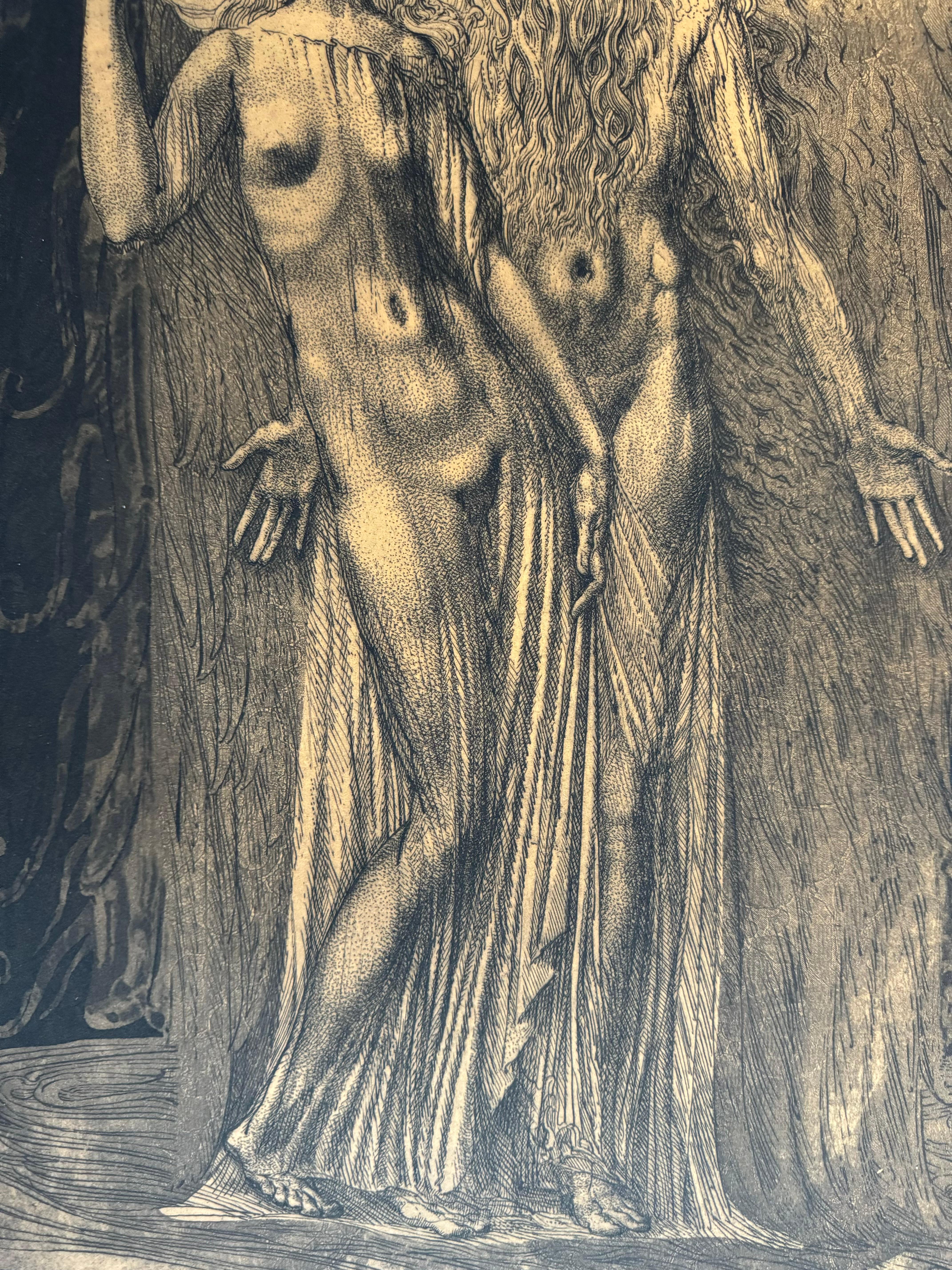 Incisione #1 di Ernst Fuchs: KABBALAH (SEFER YETSIRA e 32 SENTIERI DELLA SAGGEZZA) in vendita 7