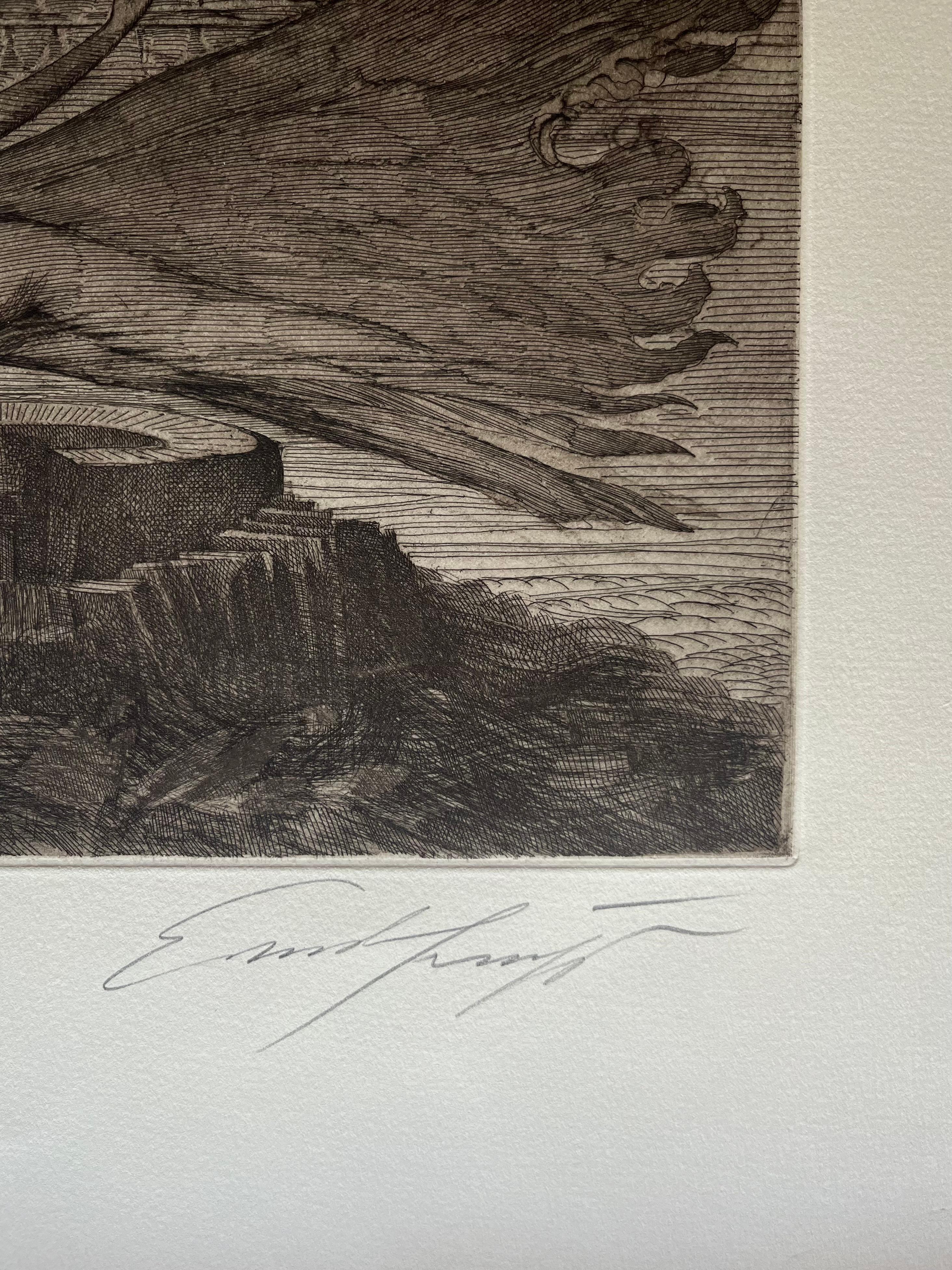 Engraving #11 by Ernst Fuchs: KABBALAH (SEFER YETSIRA and 32 PATHS OF WISDOM) 3