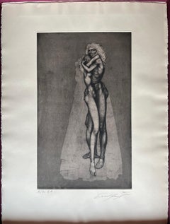 Engraving #13 by Ernst Fuchs: KABBALAH (SEFER YETSIRA and 32 PATHS OF WISDOM)