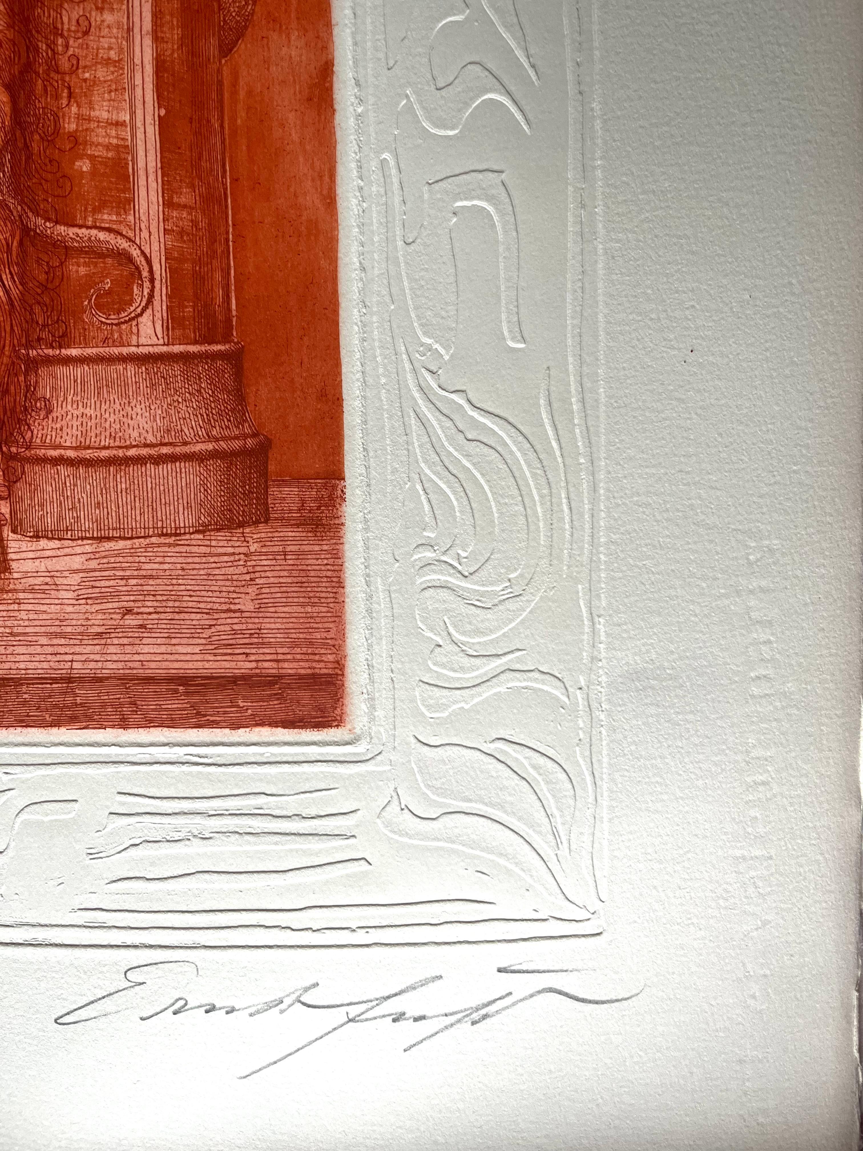 Engraving #2 by Ernst Fuchs: KABBALAH (SEFER YETSIRA and 32 PATHS OF WISDOM) 6