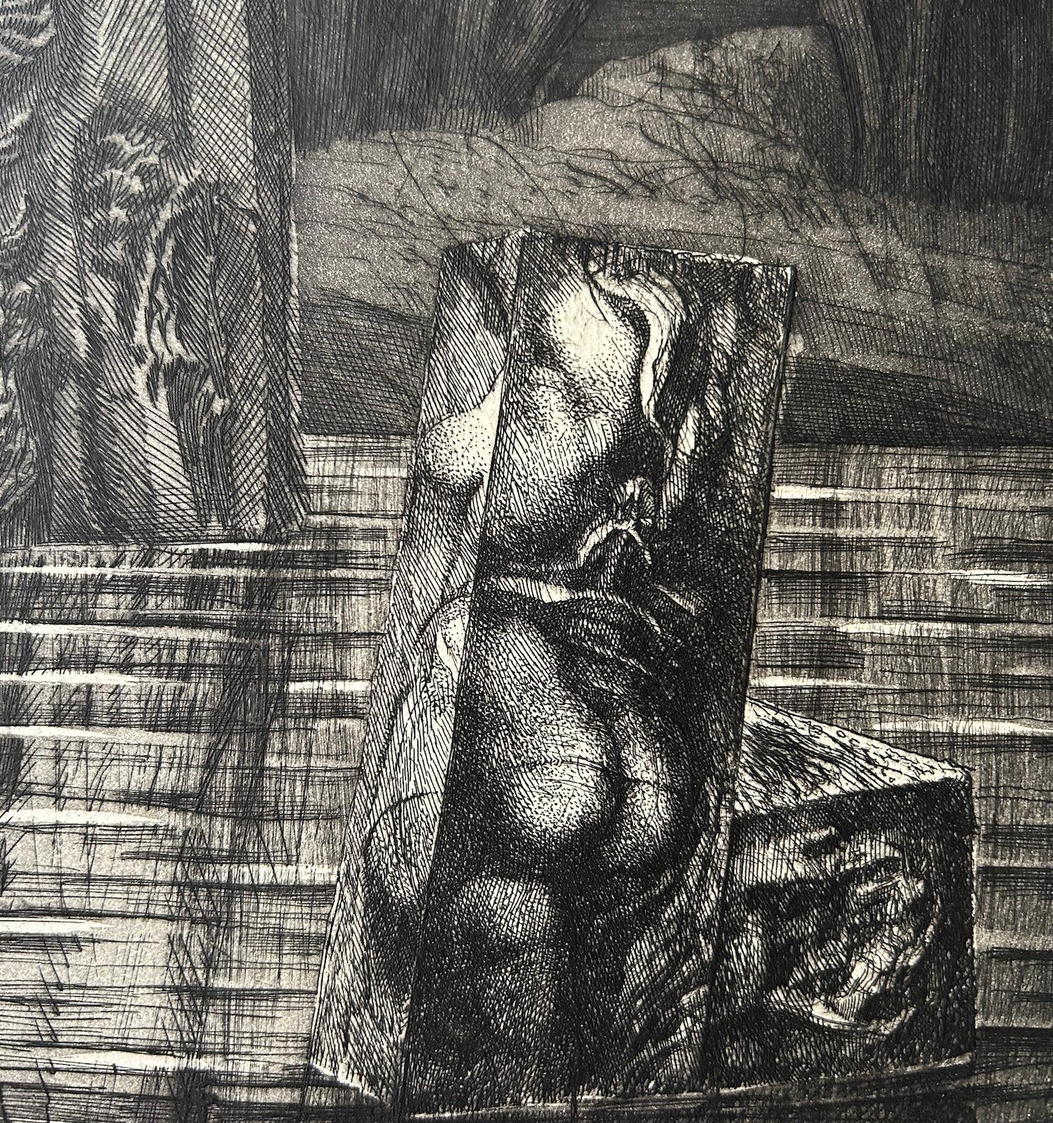 Impression à l'eau-forte signée Ernst Fuchs « Die Geburt der Venus » (La naissance de Vénus) en vente 4