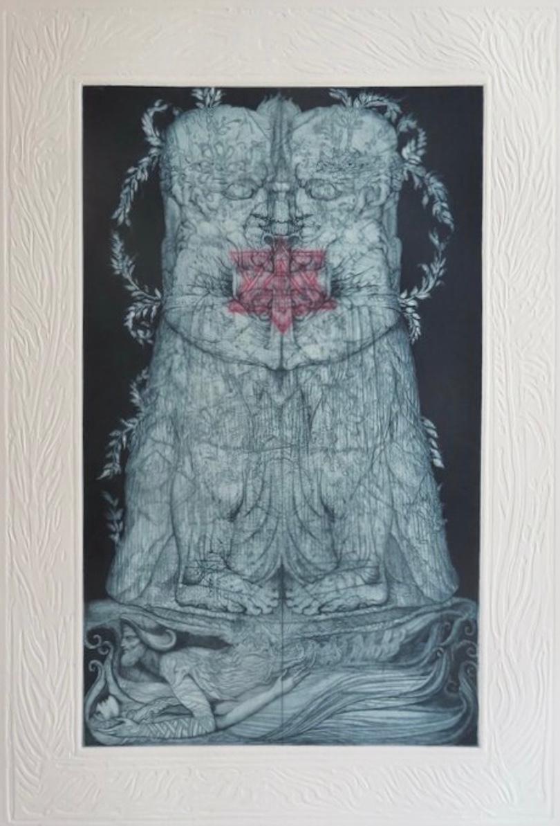 Kabbalah (32 PATHS OF WISdom avec 36 illustrations par Ernst Fuchs) en vente 2