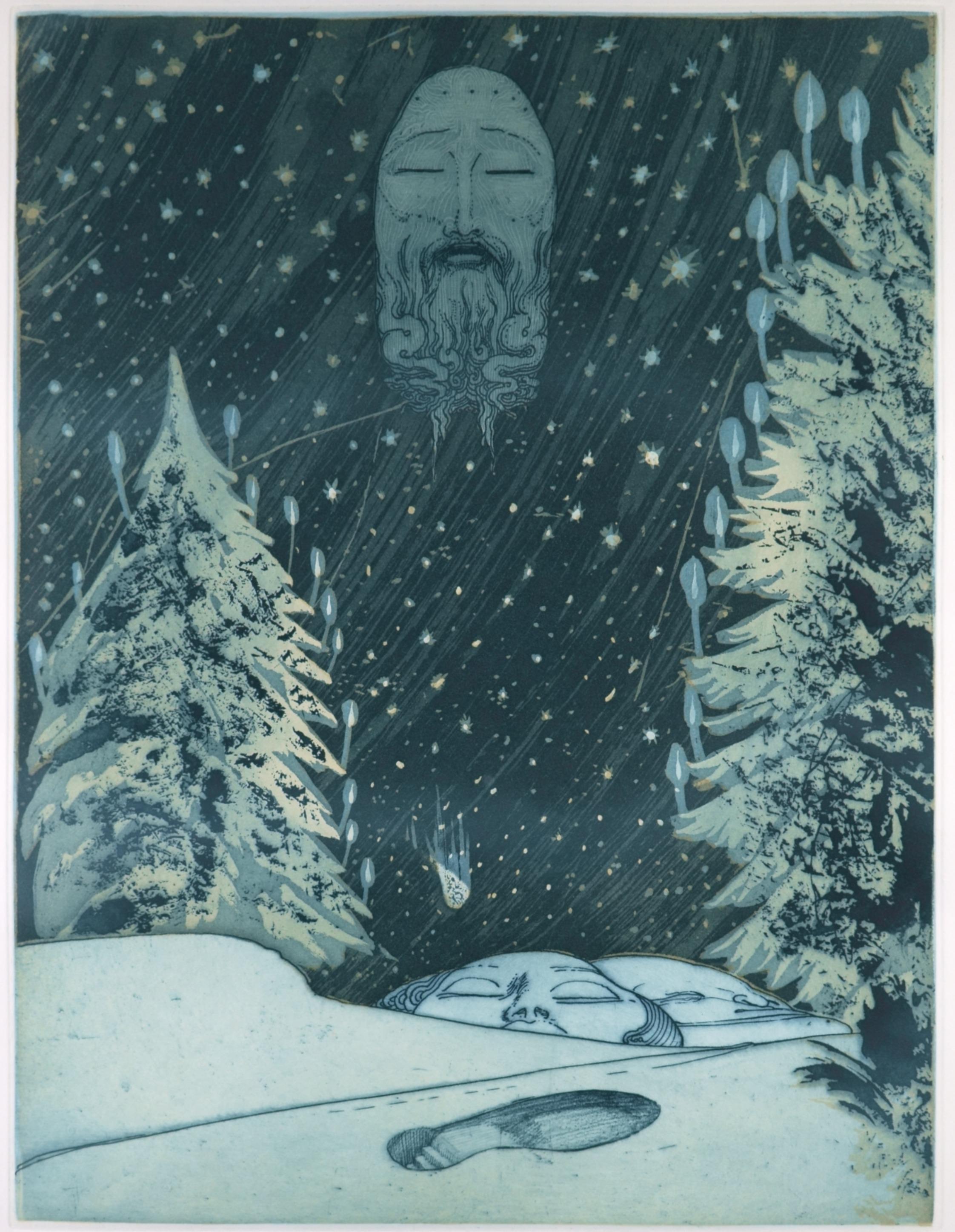 The Lost Trace - Print de Ernst Fuchs