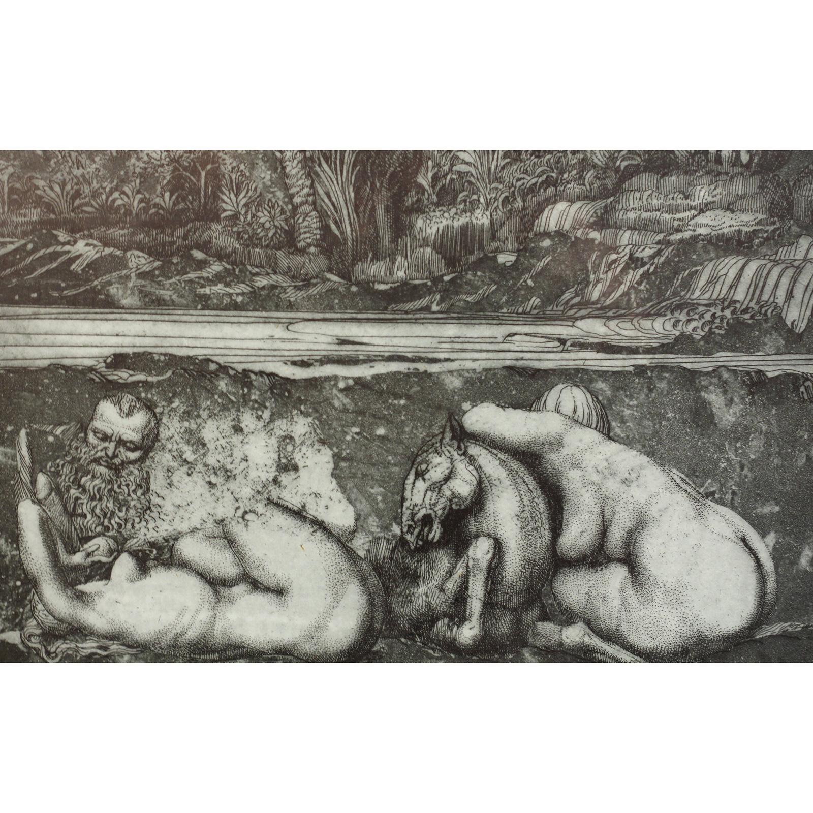 Ernst Fuchs Grabado 
