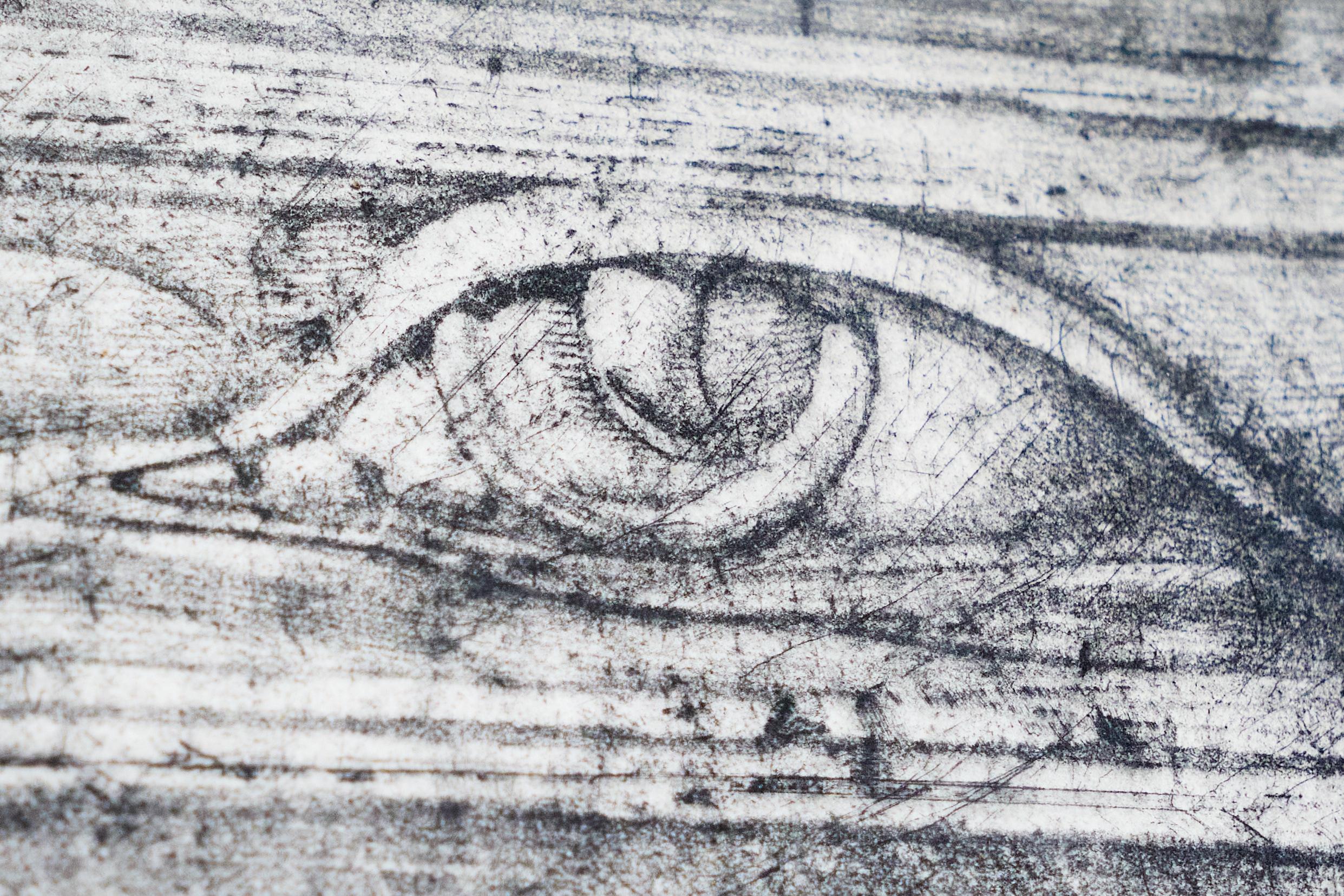 Austriaco Ernst Fuchs 'Waldidylle vor der Himmelsmauer' Prova d'artista firmata a mano 1974 in vendita