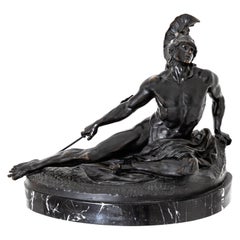 Ernst Gustav Herter Bronze Sculpture 'Dying Achill'