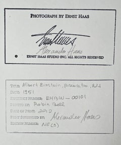 Albert Einstein:: Princeton:: NJ Porträt eines Meisters der Fotografie des 20