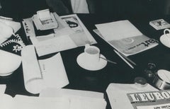 John Lennon and Yoko Ono, Black and White Photography, 1970s, 23, 7 x 17, 7 cm