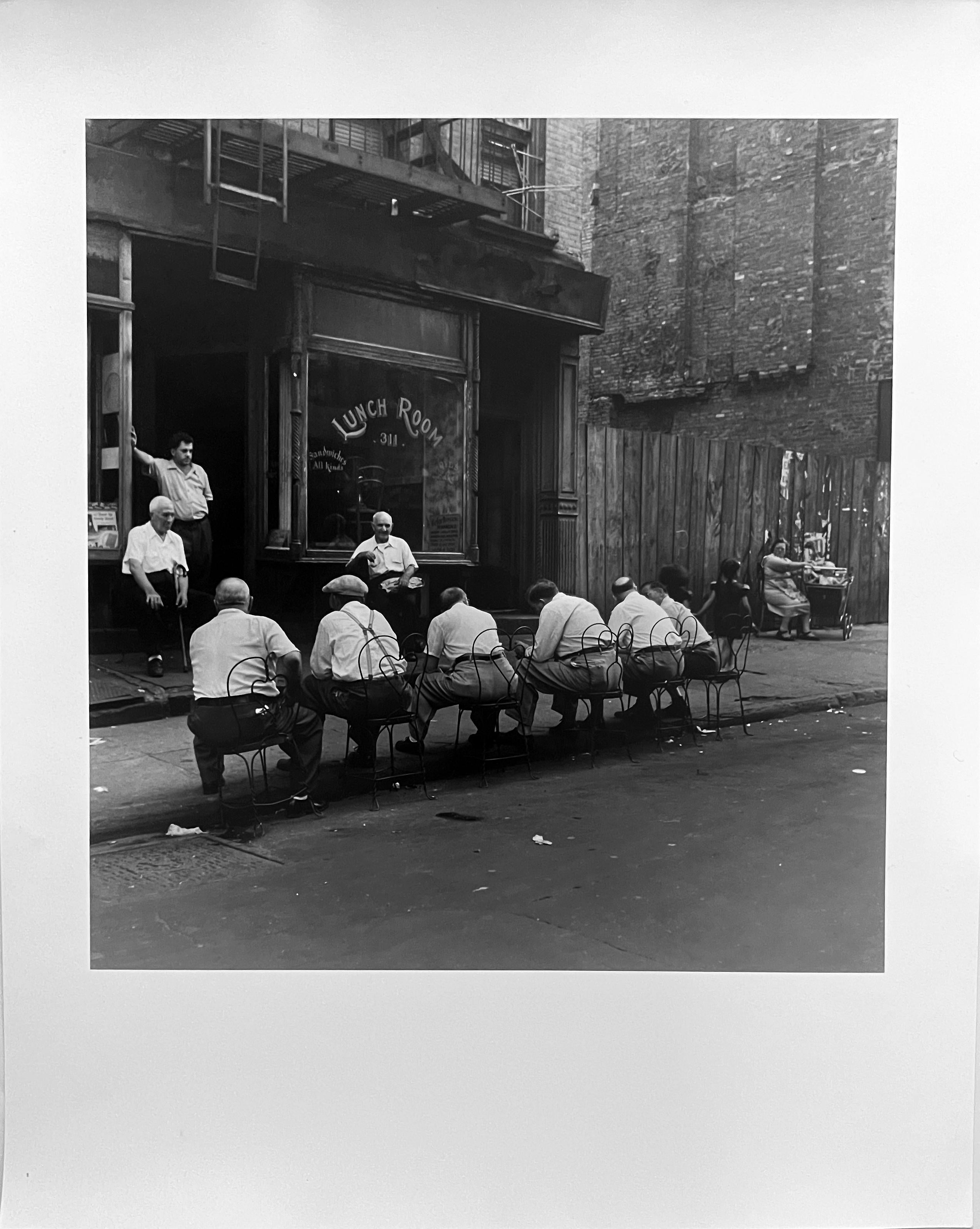 Ernst Haas Figurative Photograph - Lunchroom, Little Italy, New York City by Master of 20th Century Photography