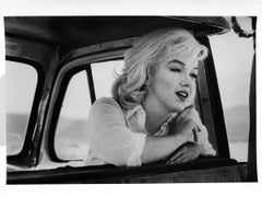 Vintage Marilyn Monroe Looking Forward, Black and White Photography Hollywood Star 1960s