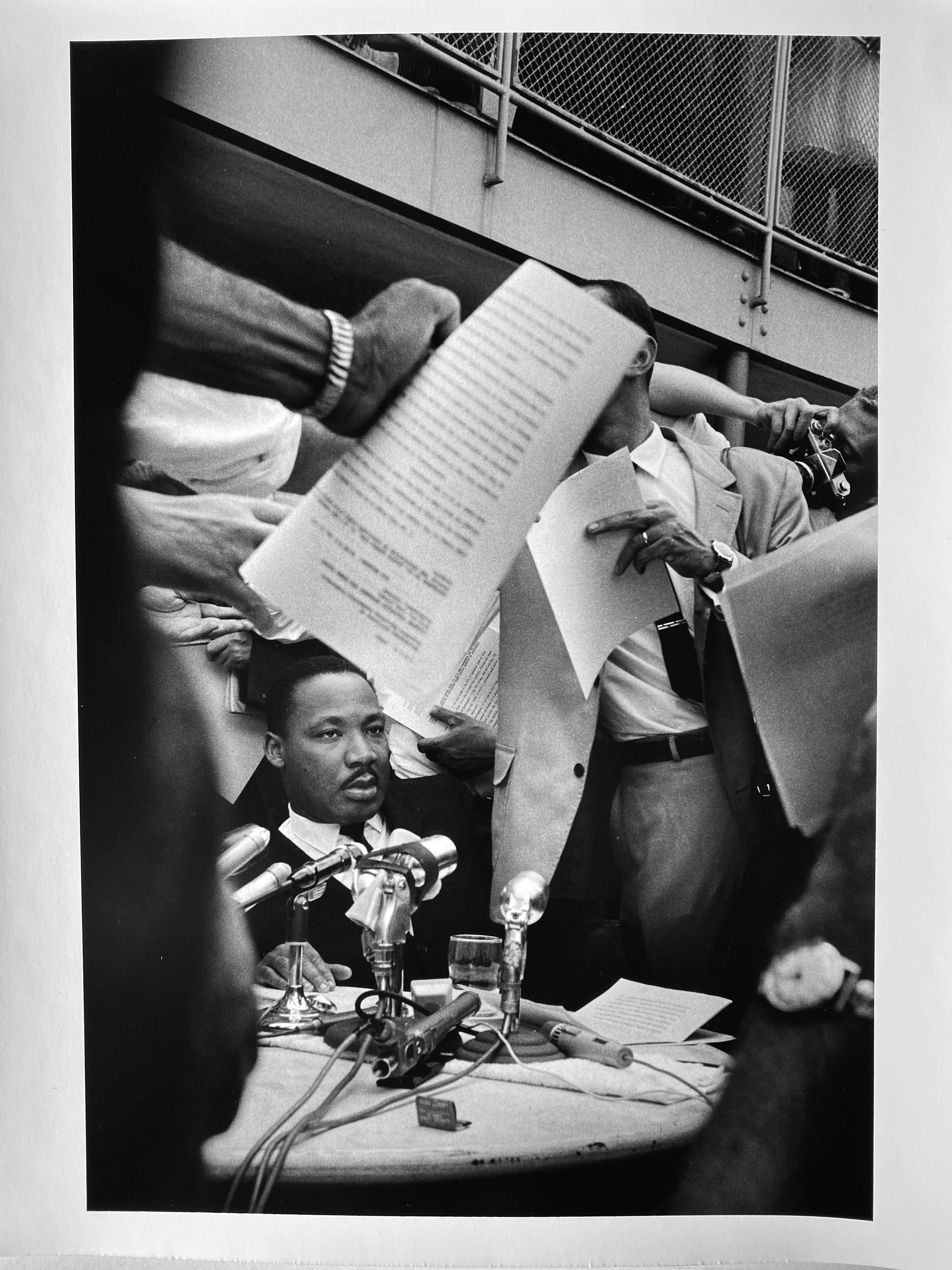 Ernst Haas Black and White Photograph - Martin Luther King, Portrait by Master of 20th Century Photography