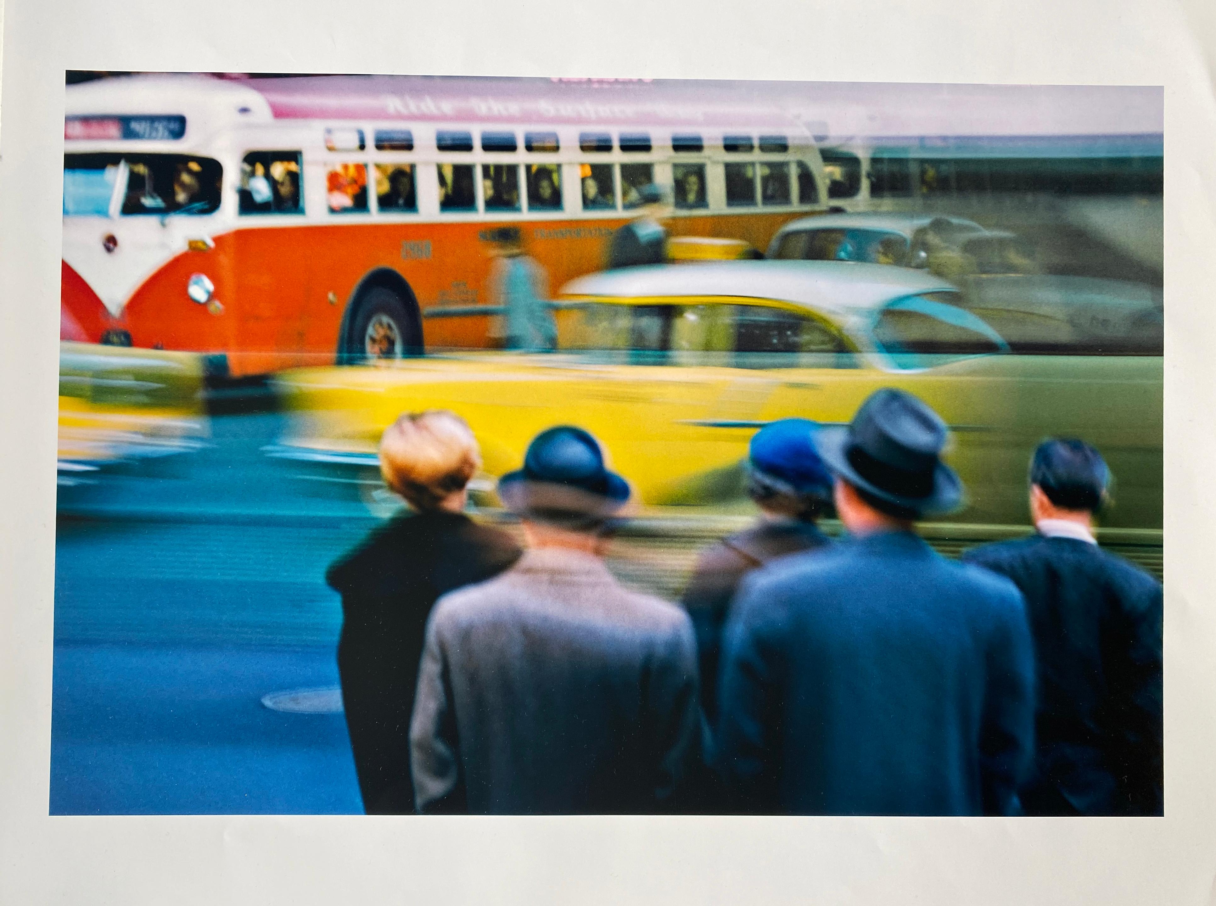 Ernst Haas Color Photograph - Yellow Cab, New York by Master of 20th Century Photography
