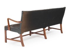 Ernst Kühn, Bench, Teak and Dark Green Leather