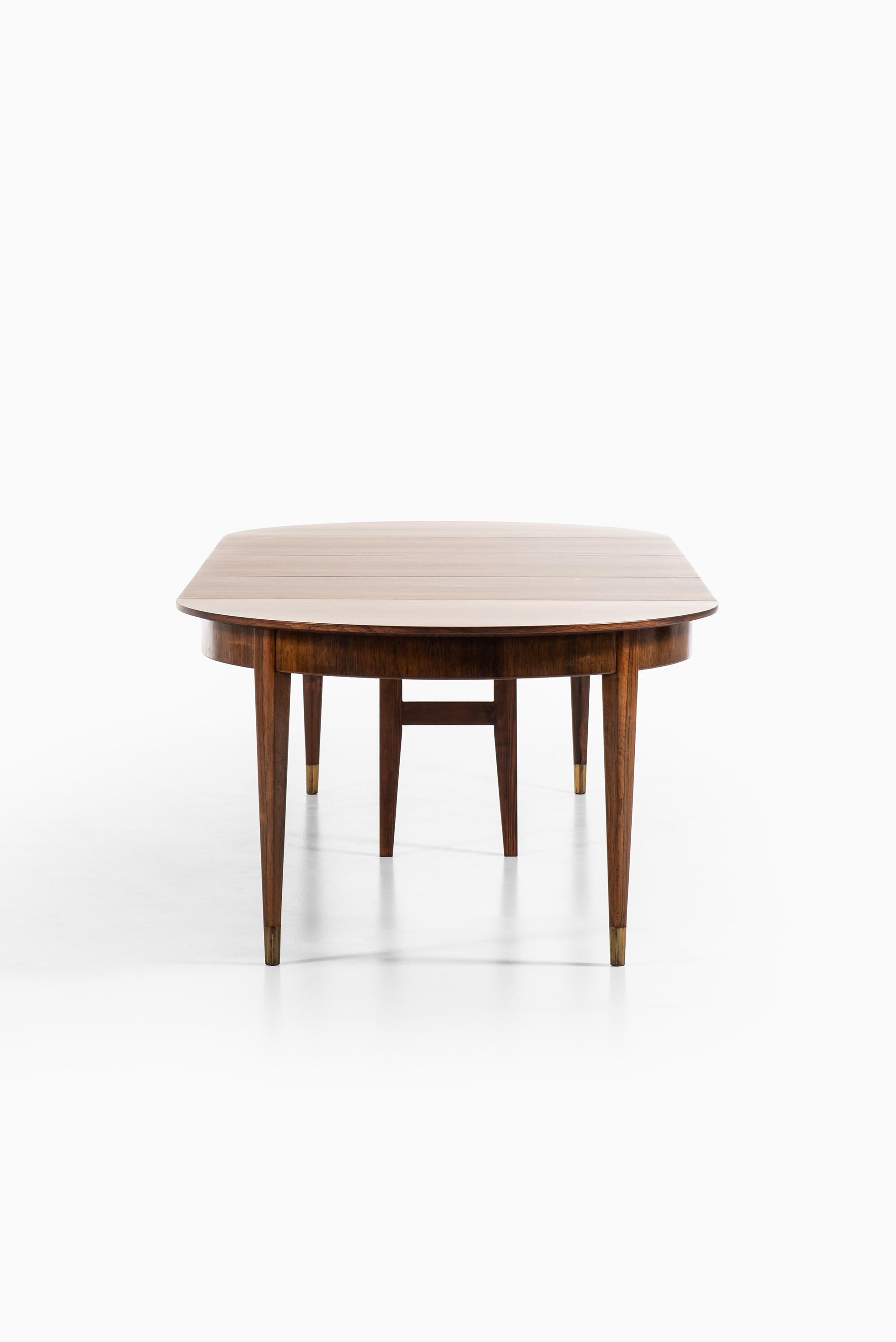 Ernst Kühn Dining Table in Rosewood by Lysberg Hansen & Therp in Denmark For Sale 2