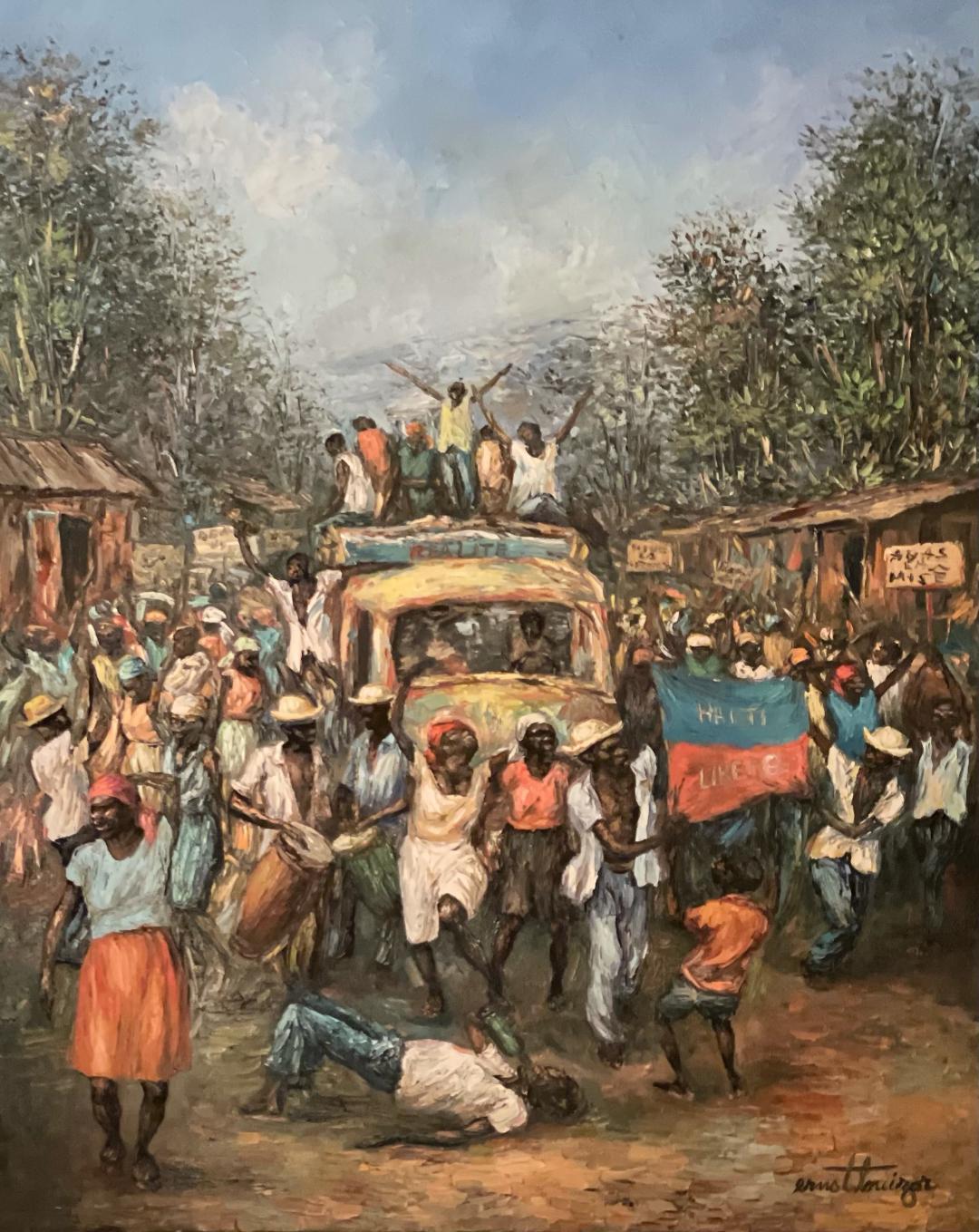 Haiti Libre / Haiti Free - Art by Ernst Louizor