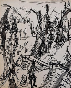 Farmer in Mountainous Forest