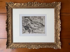 Nacktes Liegendes Mdchen auf Diwan